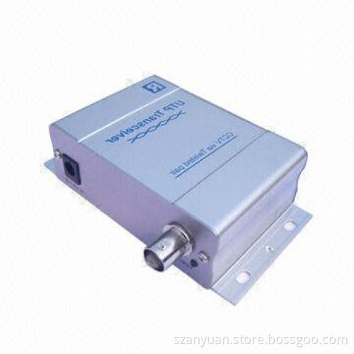RJ45 UTP Port Video Balun with 6MHz Frequency Response and 12V DC Voltage